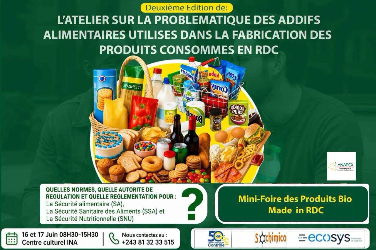 L’ANAPEX prend part au 2ᵉ Atelier national sur les additifs alimentaires à Kinshasa