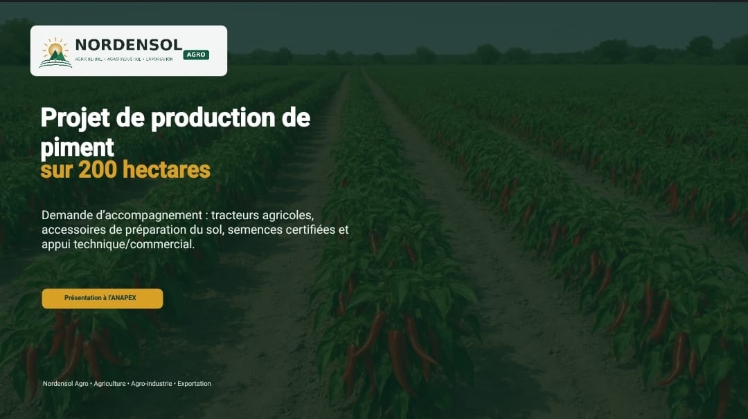 ANAPEX: la Task-force piment s&rsquo;enrichit de l&rsquo;adhésion de NORDENSOL Agro